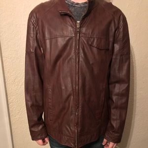 American Rag Brown Faux Leather Jacket